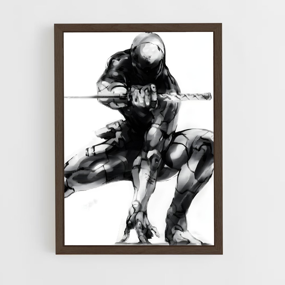 Poster Gray fox – affiche Metal gear solid (vue 5)